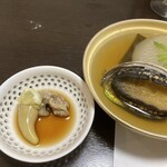 いわない温泉高島旅館 - あわび、柔らか煮