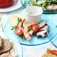 海の幸のゴルゴンゾーラチーズディップ