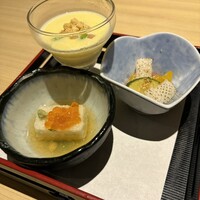 和食 鮨 日本酒 銀波 銀座店 - （１）前菜３種