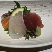 和食 鮨 日本酒 銀波 銀座店 - （２）お造り　鮮魚４種盛り合わせ