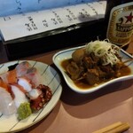 三鷹のやまちゃん - 刺身と煮込