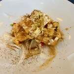 城北飯店 - あなごの唐揚げ、山椒ソース