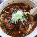 竹林坊 - 料理写真:四川牛麺が旨い！夏に汗だくになって食べるのがイイ