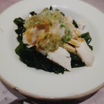 サイゼリヤ - 前菜は蒸し鶏