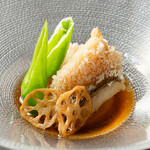 好富 - 甘鯛松笠揚げ　時雨餡掛け