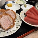 ひるとんヨルホル 安本  - ヒレ・本鮪刺身定食