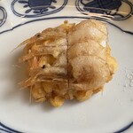 山玄茶 - 白海老とコーンのかき揚げ