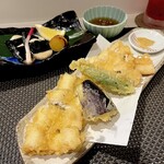 寿司の丸将 - 穴子の一本天ぷら