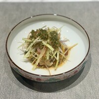 ON the TABLE CHINESE - ハモのあえもの ネギと生姜と山椒、きゅうりと茗荷