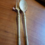 レストラン ナズ - 鈴木潤吾さん作のカトラリー