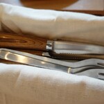 くるみカフェ - くるみの柄のカトラリー