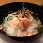 京料理 岡もと - ご飯（鮭茶）