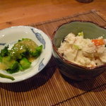 酒彩 庵寿 - ☆お付き出しは菜の花＆卯の花（＾ｖ＾）☆