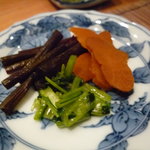 酒彩 庵寿 - ☆お茶漬けに付いていた香の物☆