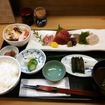 Kikusui - 刺身定食。1250円。
                        