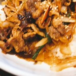 焼肉 ポプラ - 焼肉丼、カルビたっぷりのスタミナ風味