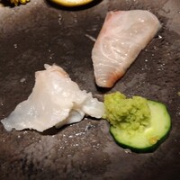うなぎ四代目菊川 ムスブ田町店 - 鮮魚は写真を撮り忘れ残骸のみ