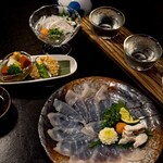 泳ぎとらふぐ活蟹料理 あじ平 - 