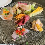 オステリア ティモーネ - 前菜盛り合わせ3950円のBコース