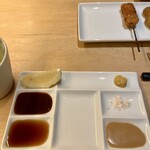 串の坊 - 調味料を色々と