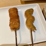 串の坊 - 豚肉、もう一つは忘れてしまいました