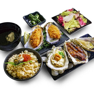 贅沢な牡蠣尽くしランチメニュー