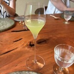 レストラン ナズ - 皮をむいた胡瓜の水分 赤松 ライム