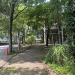 TOKYO CLASSIC CAMP CAFE - 道路側からのアプローチ。