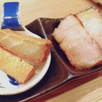 豊栄 - 白甘鯛のライチ紅茶漬、自家製叉焼
