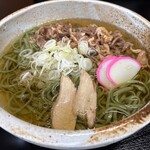 レストラン 川かぜ - ★冷たい地鶏真麻うどん（おにぎり付き・750円税込）大盛（100円税込）★