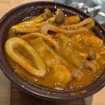 アカマル屋鮮魚店 - ■海鮮ごろ焼き￥1,078：香ばしい香りとともに、いか肝の濃厚なソースが海の幸に絡み、旨みが凝縮された一皿。