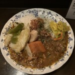 本石亭 - キーマカレー1200円