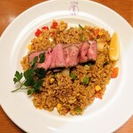 日本橋 三代目 たいめいけん - 黒毛和牛ﾛｰｽﾄﾋﾞｰﾌとｽﾊﾟｲｼｰｼﾞｬﾝﾊﾞﾗﾔ　2,000円