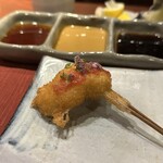 串かつ あーぼん - ハモと梅肉ソース