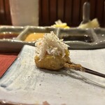 串かつ あーぼん - 里芋と蟹身と柚子
