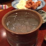 焼酎と手しごと料理の店　まさや - 140918　芋焼酎「赤霧島」ロック