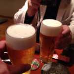 Shouchuu To Teshigoto Ryourino Mise Masaya - 140918　生ビール　カンパイ！