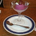 トマト - 平日のランチのデザート　ブドウのシャーベット