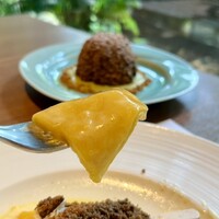 グランカフェ - ブラックモンブラン風カッサータとクレープシュゼット