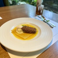 グランカフェ - ブラックモンブラン風カッサータとクレープシュゼット