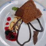 Cafe Crispy - ランチに+350円のハーフシフォンセット