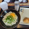 さくら製麺所 - 釜玉うどん（小）、いなり寿司