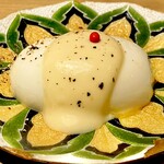 宿酒 きんきん - 20250707先付　西京味噌と燻製マヨ　ウフマヨ