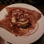 ビストロ酒場 ｌａｃ - キャラメルナッツとバニラアイスのクレープ