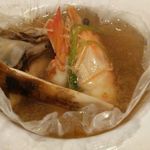 鉄板DINING集 - 季節の逸品 松茸の土瓶蒸し風カルタファタ仕立て