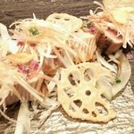 鉄板DINING集 - 前菜 鰹のタタキ