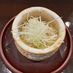 酒亭 田中 - 熊野地鶏白湯スープと毛蟹出汁の鶏粥