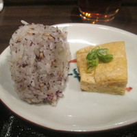 瓦町どら鴨 - ランチセットにはおにぎりとだし巻きが付く＋￥100円