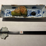 靭本町がく - 万願寺唐辛子の海老真丈