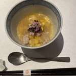 靭本町がく - すっぽんの冷製茶碗蒸し